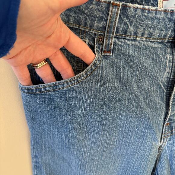 Vintage Levis Womens Mid-Rise Bootcut Jeans Misses 10 Medium Stretch Y2K Western - Picture 6 of 11